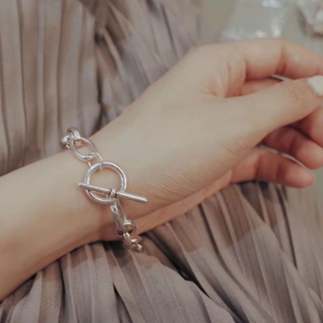 Pulsera cadena de plata