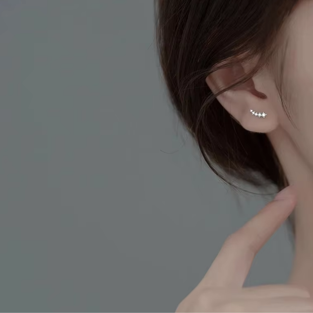 Pendientes de plata con circonitas