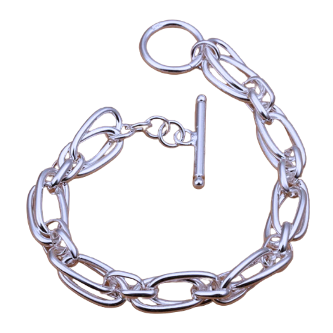 Pulsera cadena de plata