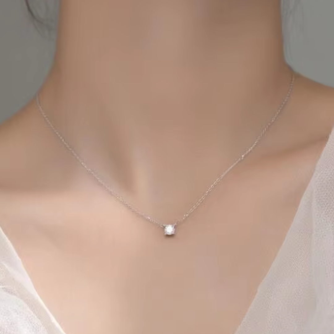 Collar de plata con circonita